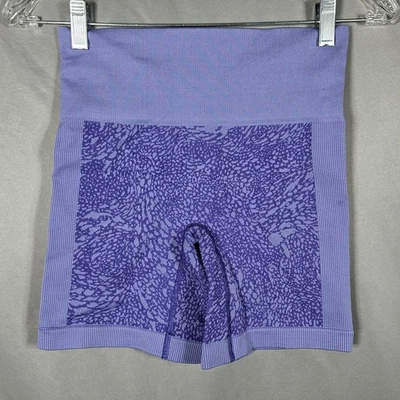 Lululemon Sculpt Short 7” Womens 4 Iris Flower Purple Jacquard Seamless Workout - image 1 of 4