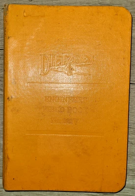 Libro de campo de ingenieros Dietzgen de colección n.º Carpeta portátil 382 V amarilla Foto 1 de 4