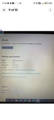 HP Pavilion Notebook PC - 15,6" Bildschirm - Schwarz/Silber - Guter, funktionstüchtiger Zustand - Bild 1 von 4