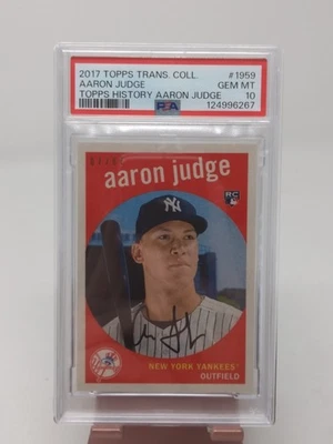 2017 Topps Transcendent History Aaron Judge 1959 7/87 PSA 10 Gem Mint - Image 1 of 4