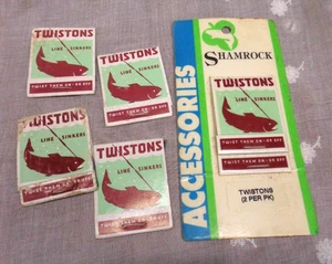 SHAMROCK TWISTONS Line Sinkers 2pk / AMILOG COMPANY 4pks Lote - Imagen 1 de 9