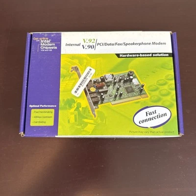 INTEL MODEM CHIPSET INTERNAL V.92 & V.90 PCI/Data/Speakerphone Modem  New in Box - Image 1 of 4