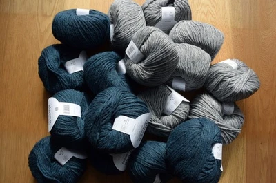 900g Wollpaket, neu, zum häkeln und stricken, verschied. Farben - Bild 1 von 3