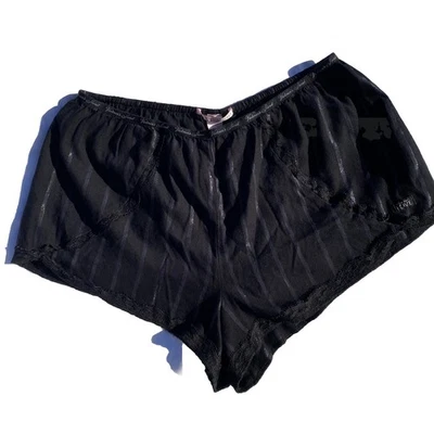 Sexy Pantalones Cortos para Dormir Vintage Victorias Secret Medianos Rosa As Satinado Foto 1 de 4