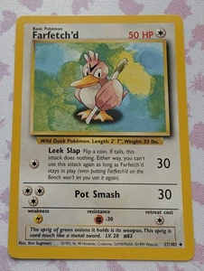 Farfetchd - Juego Base 27/102 - JCC Pokémon - 1999 - Imagen 1 de 2