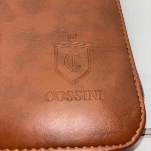 Cossini Portfolio Organizer with Calculator Zippered Padfolio Business Folder - Picture 1 of 11