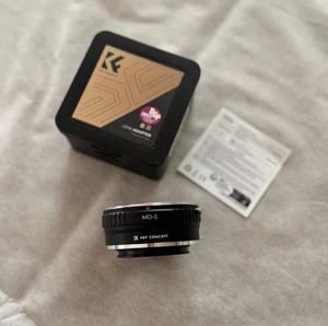 K&F MD-E Lens Adapter Minolta MD to Sony E Near Mint with Box - Picture 1 of 3