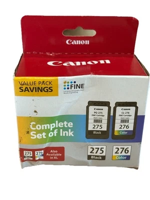Genuine Canon PG-275/CL-276 Value Pack Ink Cartridges for PIXMA TS3520 and TR472 - Image 1 of 4