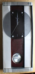 Christopher Bering Collection Modern Tall Pendulum Wall Clock Tinted Glass Dial - Picture 1 of 7