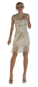 Nuevo Disfraz y Diadema Coqueto Aleta Blanco Adulto Halloween Talla 2-4 - Imagen 1 de 10