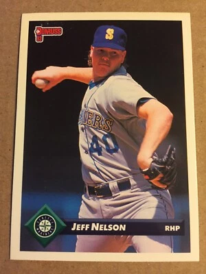 1992-93- Donruss- #685 Jeff Nelson- Seattle Mariners- MINT - Image 1 of 2