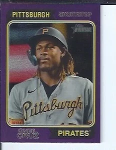Oneil Cruz 2023 Topps Heritage Purple Chrome Refractor - Picture 1 of 1