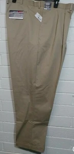NWT ROUNDTREE & YORKE DRESS PANTS 54Wx30L BIG MAN PLEATED CLASSIC FIT NON IRON - Imagen 1 de 4
