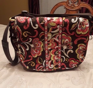 Bolso bandolera o bandolera grande Vera Bradley mensajero - correa ajustable - Imagen 1 de 10