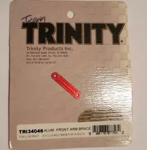 Trinity Front Suspension Arm Brace Red Aluminum Team Losi Mini T 1.0 Mini-T 1/18 - Picture 1 of 1