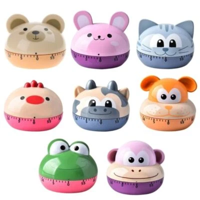 Animal Mechanical Timer for Kids Gifts Egg Kitchen Tooth Brushing Clock 60Mins◈ - Image 1 of 4
