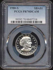 1980-S Susan B. Anthony Dollar PCGS PR 70 DCAM *PROOF* - Picture 1 of 2