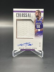 2017-18 National Treasures Willie Cauley-Stein Colossal GU Patch Auto 45/99 King