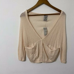 Pull & Bear Womens Size S EUR Knit Button Up Cardigan Sweater NWT #1125 - Picture 1 of 8