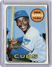 1969 Topps Ernie Banks Baseball Card Chicago Cubs #20