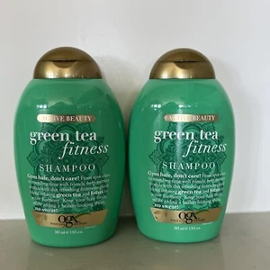 2 Bottles Ogx 13 Oz Active Beauty Green Tea & Lotus Refreshing Fitness Shampoo - Picture 1 of 2