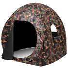 Portable Hunting Blind Pop Up Ground Camo Weather Resistant Hunting Enclosure