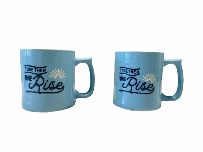 Taza de gres Together We Rise en azul 14 oz de capacidad por TAG Foto 1 de 4