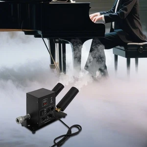 150W 10A CO2 Jet Machine Dual Nozzles CO2 Fog Machine Modern Jet Fog Machine NEW - Foto 1 di 21