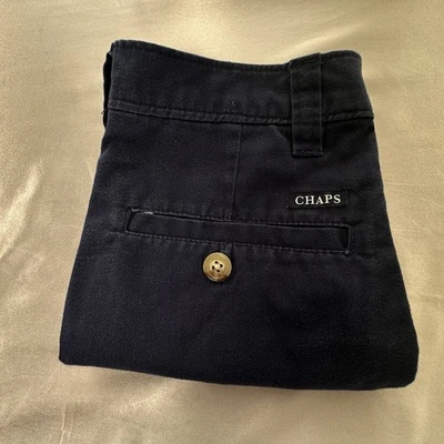 男孩学校短裤 - Chaps 8 码海军蓝制服 * — 第 1/4 张图片