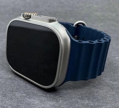 Apple Watch Ultra 2 49 мм MREG3LW/A титановый синий океанский ремешок сотовые - Изображение 1 из 4