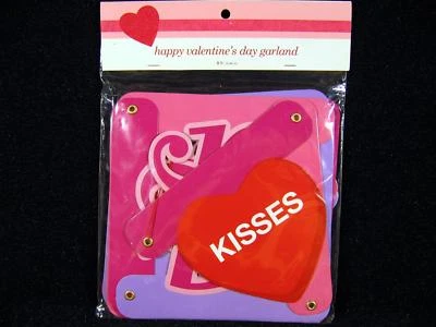 Feliz San Valentín 8' Banner Conversación Corazones Suministros de Fiesta Decoración Guirnalda Foto 1 de 2