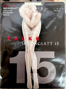 FALKE SEIDENGLATT 15 Stocking Transparent Shining Size IIl White - Bild 1 von 1
