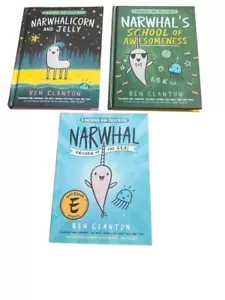 Narwhal & Jelly Book 2 Hardback & 1 Paperback By Ben Clanton Set Of 3 - Imagen 1 de 9