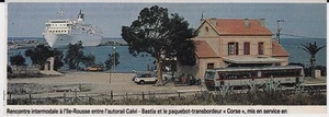 1983 -- EN GARE DE L ILE ROUSSE 3F128 - Bild 1 von 1