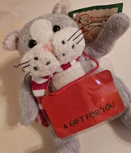 Animal Adventures Kätzchen klein mit Geschenkkartenhalter kuschelig weich Säuglingsgröße - Bild 1 von 9