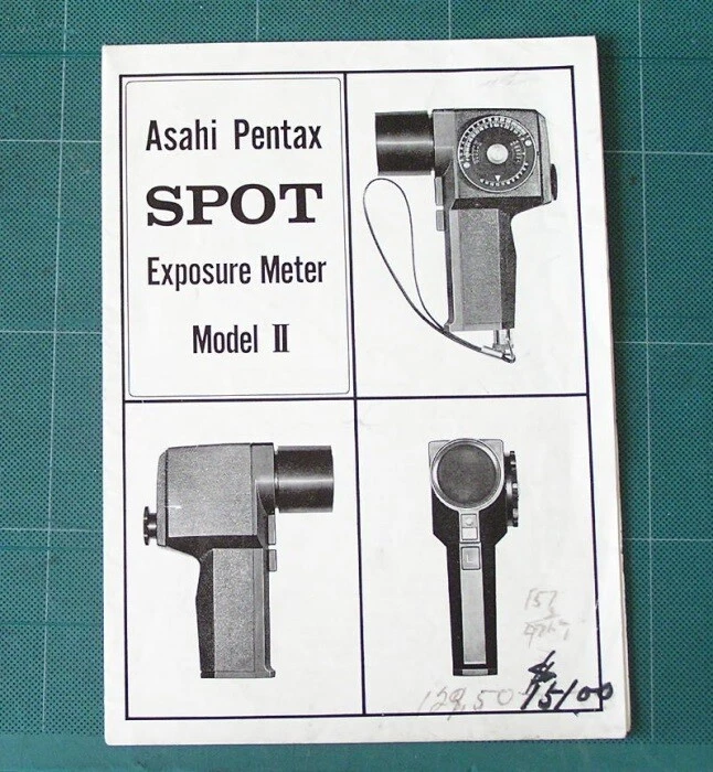 Medidor de exposición puntual Asahi Pentax modelo II manual de instrucciones Foto 1 de 1