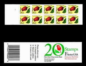 U.S. (BK183) MHN, F SERIES-TULIP, OPENED Booklet, 29 Cent X 20, FV $5.80 (1991) - Picture 1 of 2