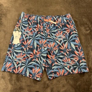 Southern Tide Swim Shorts Youth Extra Large Blue Red Floral Quick Dry Beach NEW - Picture 1 of 12