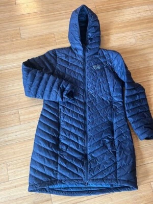 Chaqueta acolchada con capucha Mountain Hardwear MARBLEMOUNT Parka larga azul marino L Foto 1 de 4