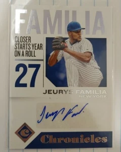 2018 Panini Chronicles New York Mets Jeurys Familia Autograph - Bild 1 von 2