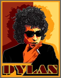 BOB DYLAN SINGER POET SONGWRITER MUSICIAN Art Printed Canvas  11" x 14"x 3/4" - Picture 1 of 3