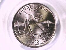 2001 D Washington State Quarter PCGS MS 66 Rhode Island 21863240