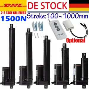 Accionamiento lineal 12V 1500N 50mm ~ 1000mm actuador lineal motor eléctrico impermeable - Imagen 1 de 43