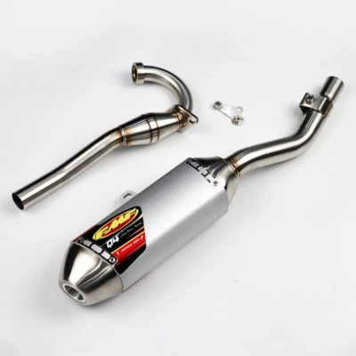 PIPE EXHAUST FULL SYSTEM MUFFLER RACING FOR KAWASAKI  KLX140L R  KLX140 (SILVER) Foto 1 de 4