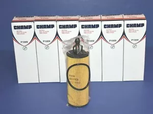 6 Engine Oil Filter Champ P1009 2014-2019 Dodge Chrysler Fit MO349 68191349AA - Picture 1 of 2