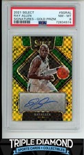 2021-22 Panini Select Ray Allen Signatures Gold Prizm #10/10 PSA 8 NM-MT A512