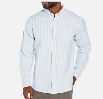 NWT Men's Allure Stripe GAP Oxford Long Sleeve Button Shirt Size Medium - Image 1 of 2