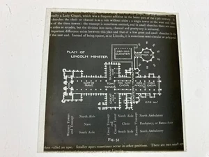 LINCOLN MINSTER, Lincolnshire - Vintage 3 x 3 Inch NEGATIVE PHOTO PLATE - Picture 1 of 1