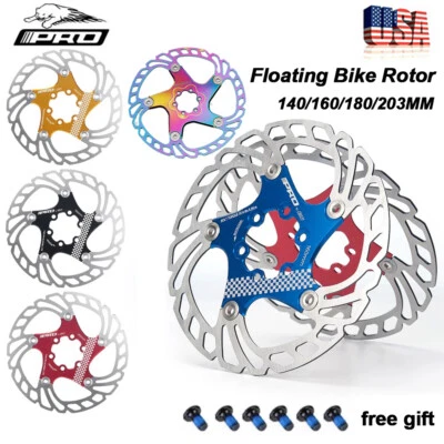 1/2PC Floating Rotor 140/160/180/203MM Bike Disc Brake Rotor 6 Bolts fit Shimano - Image 1 of 4