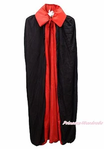 Halloween Vampire Bloodsucker Cape Cloak Costume 6-9Y - Picture 1 of 1